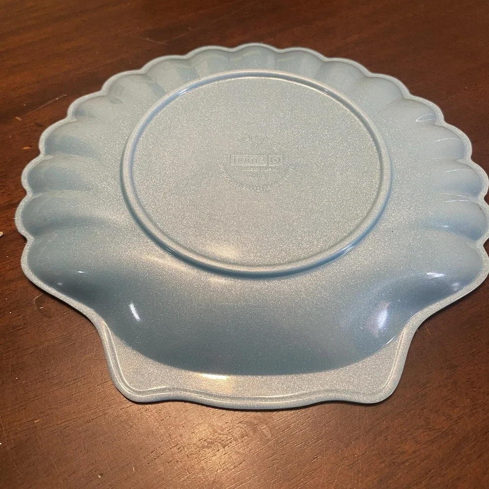 HOME / Melamine Salad Plate / Shell / Blue